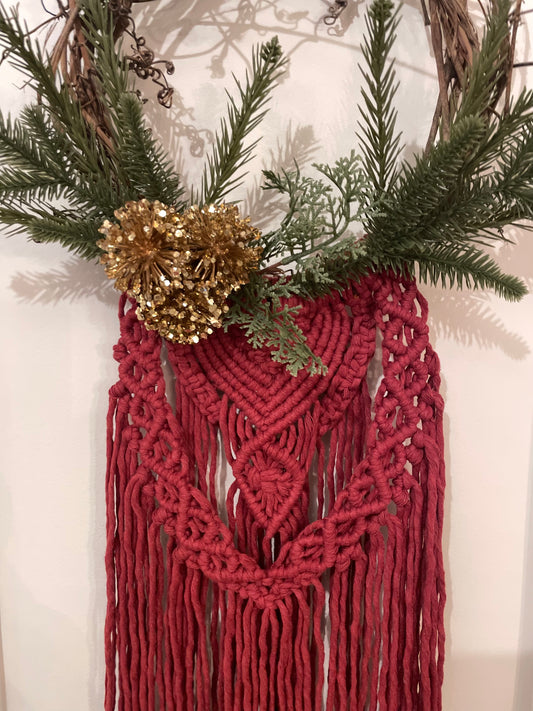 WREATH: Holiday Red