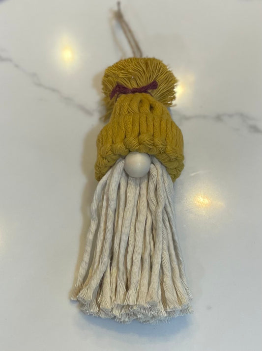 ORNAMENT: Gnome (Yellow Hat)