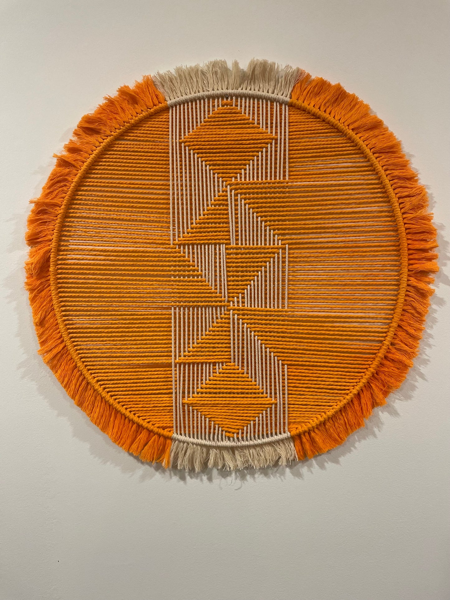 WALL HANGING:  Orange & Natural